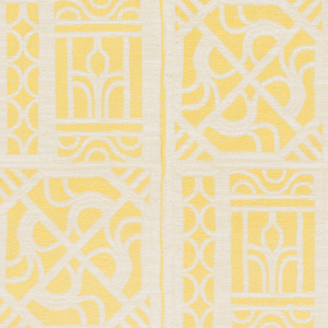 Bamboo Lattice Yellow / White Swatch