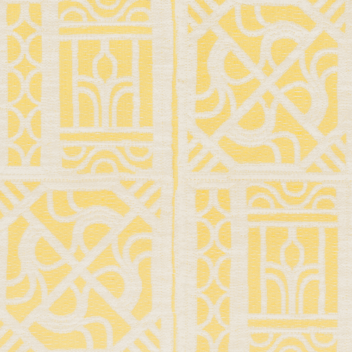 Bamboo Lattice Yellow / White Swatch