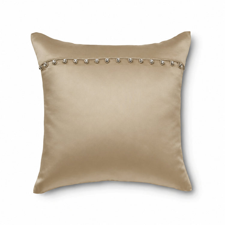Charmeuse Pillow with Crystal Buttons in Mystery - PWCH1616CB-MYS