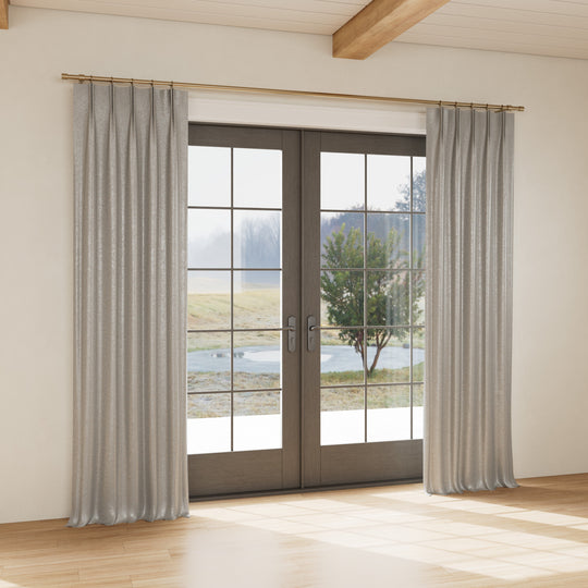 Custom curtain in Chino Slate