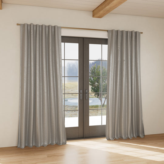 Custom curtain in Chino Slate