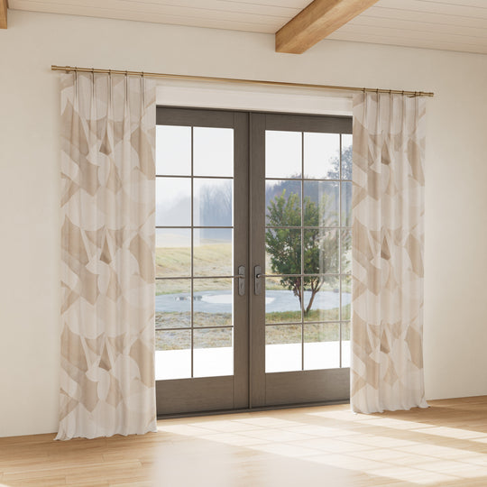 Custom curtain in Clio Pearl