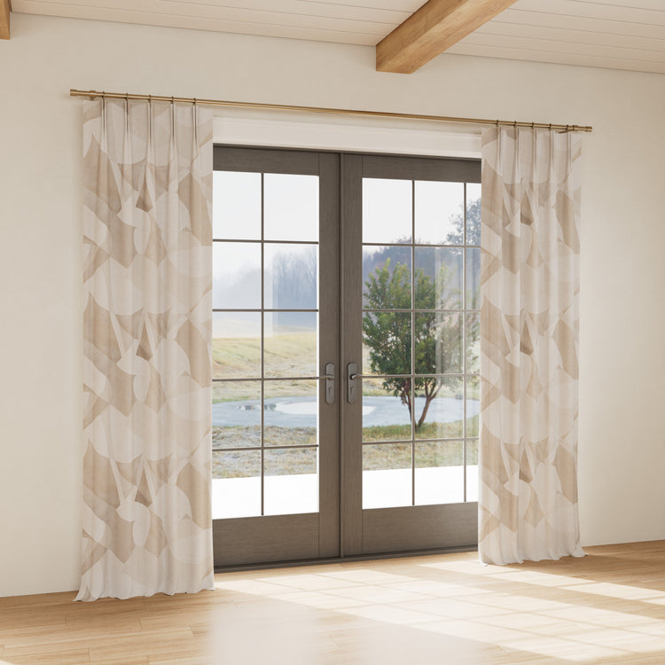 Custom curtain in Clio Pearl