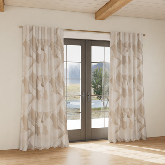 Custom curtain in Clio Pearl