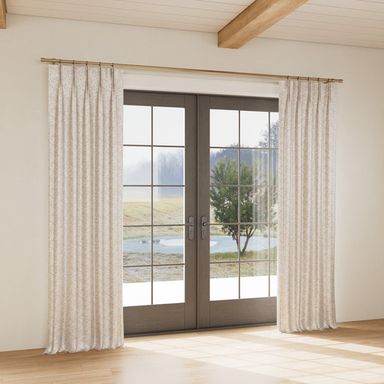Custom curtain in Diamond Dust