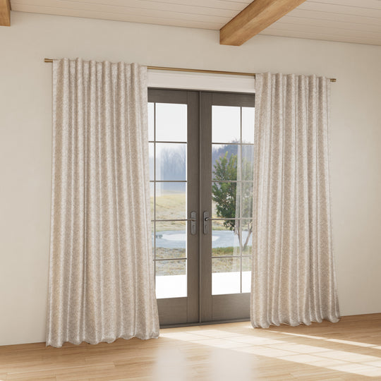 Custom curtain in Diamond Dust