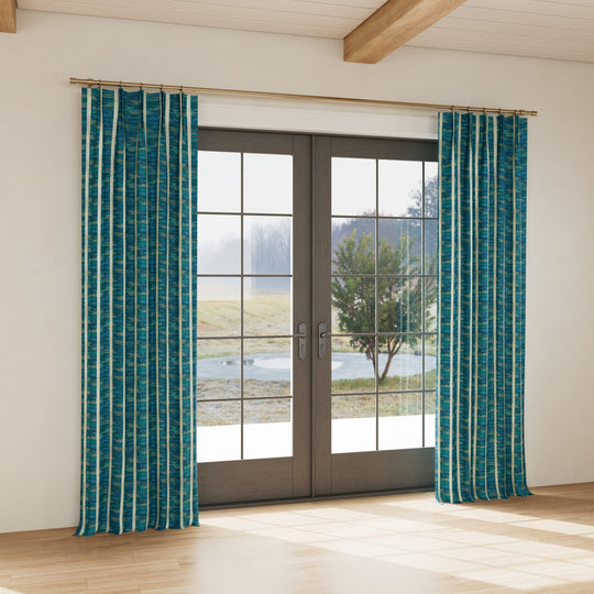 Custom curtain in Egyptian Faience