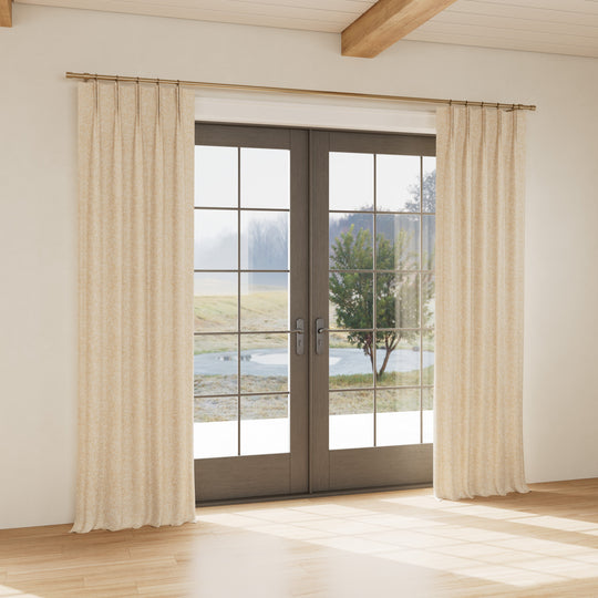 Custom curtain in Glacier Ecru