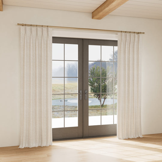 Custom curtain in Glacier Silver