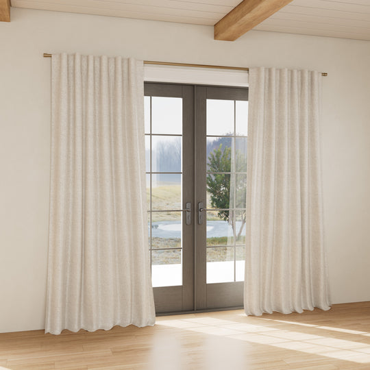 Custom curtain in Glacier Silver