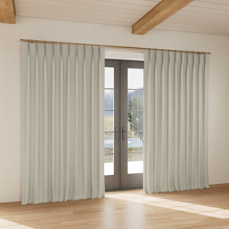 Custom curtain in Hollywood Silver