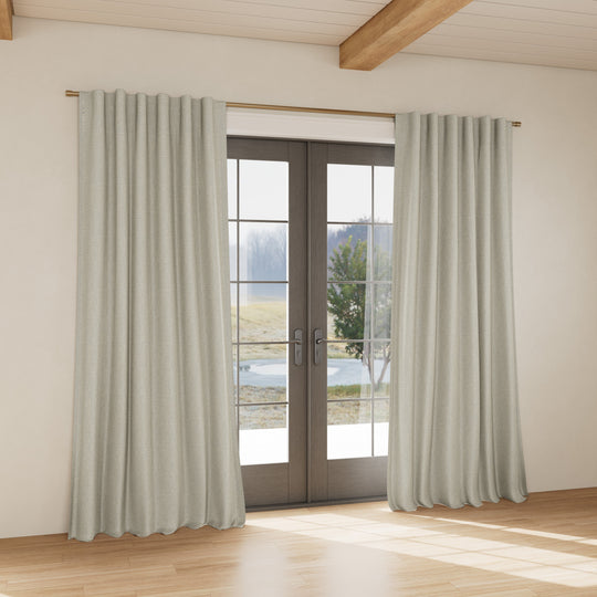 Custom curtain in Hollywood Silver