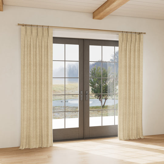 Custom curtain in Screen Gold