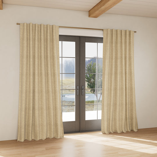 Custom curtain in Screen Gold