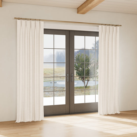 Custom curtain in Stardust Moonlight