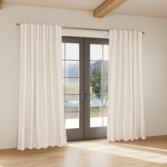 Custom curtain in Stardust Moonlight