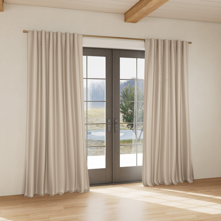 Custom Curtain Stria Pumice