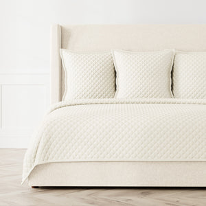 Double Diamond Coverlet Set - Ivory