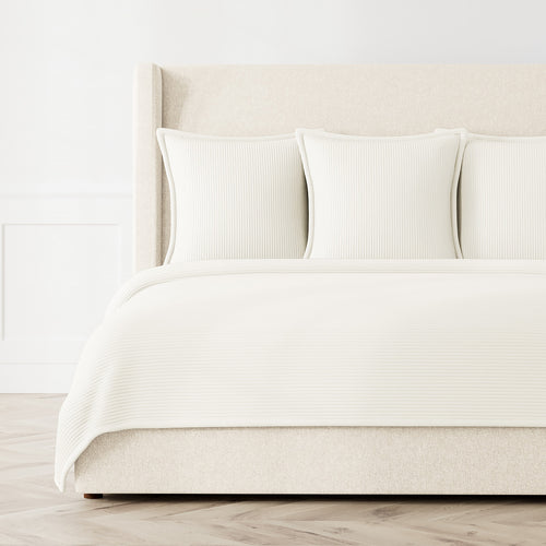 Linea Coverlet Set - Ivory