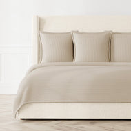 Linea Coverlet Set in Taupe