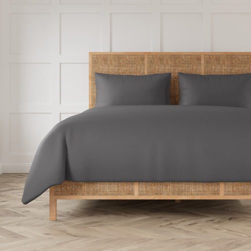 Linen Duvet Set - Charcoal