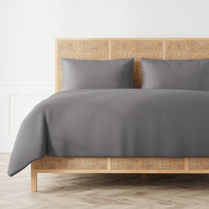 Linen Duvet Set - Charcoal