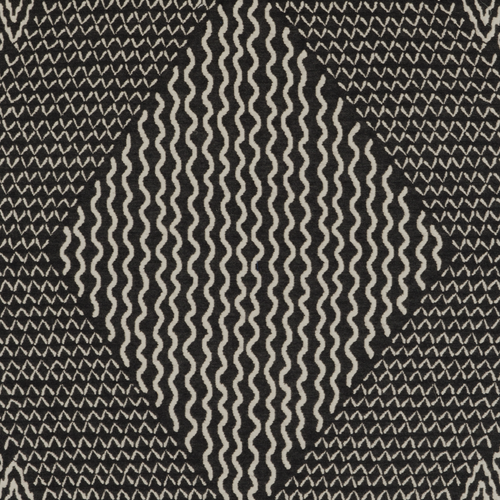 Sashiko Hishi-Moyo Charcoal Swatch