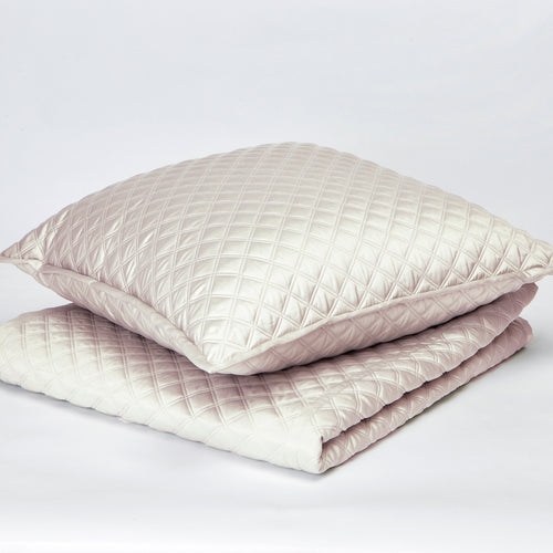 Double Diamond Coverlet Set - Ivory