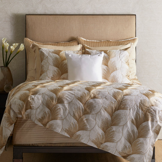 Fan Duvet in White/Gold - DVFAK-WHI-GLD DVFAQ-WHI-GLD