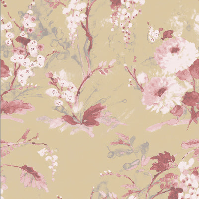 Jardin Fleur Pink/Gold Duvet