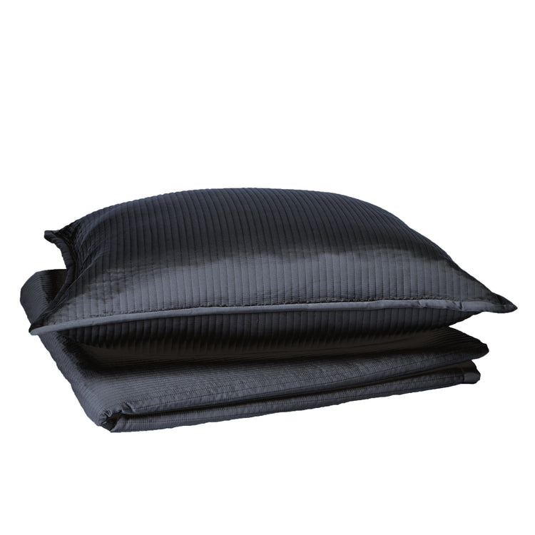 Linea Coverlet Set - Black YSETCOLIK-BLK YSETCOLIQ-BLK