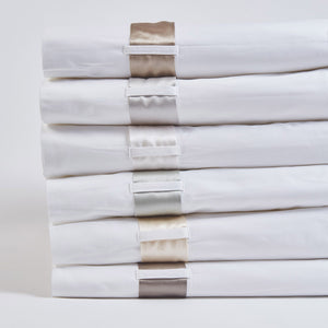 Product with title Cotton Flat Sheet For Silk Band Sheeting - STCSQ-WHI
