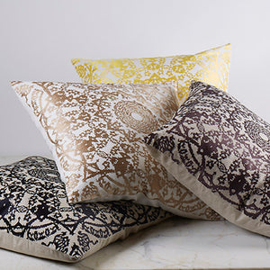 Product with title Symbol Pillow - PWSY2424-WHI-GLD PWSY2424-NAT-NIG PWSY2424-NAT-GRN